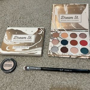 Kathleen lights eyeshadow palette, eyeshadow brush, and single eyeshadow bundle